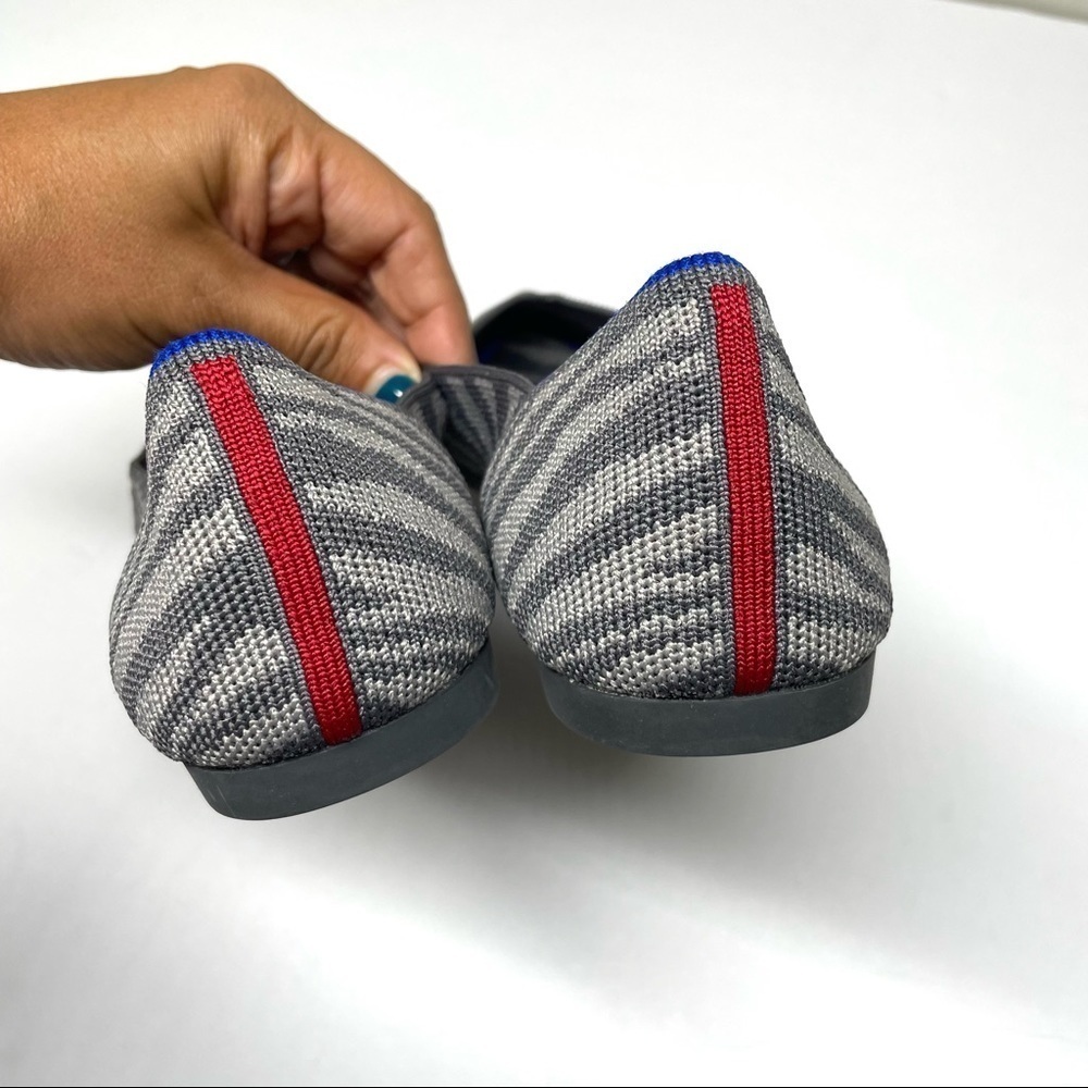 Retired Rothy’s Zebra Print “The Point” Flat Sz 8… - image 7